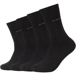 4er Pack camano Soft Walk Socken 0005 - black 35-38