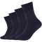 4er Pack camano Soft Crew Socken 5996 - navy melange 35-38