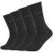 4er Pack camano Soft Crew Socken 0008 - anthracite 35-38