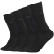 4er Pack camano Soft Crew Socken 0005 - black 43-46
