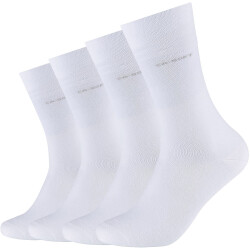 4er Pack camano Soft Crew Socken 0001 - white 35-38