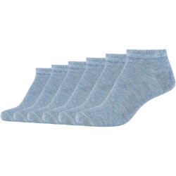 6er Pack camano Silky Feeling Sneakersocken Damen 5300 -...