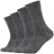 4er Pack camano Soft Tex Wollsocken 0003 - grey 35-38