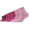 7er Pack camano Soft Bio-Baumwoll Quarter Socken Kinder 4170 - orchid smoke 27-30