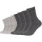 8er Pack camano Baumwolle Tennissocken 0010 - grey 35-38