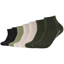 7er Pack camano Soft Bio-Baumwoll GOTS Quarter Socken...