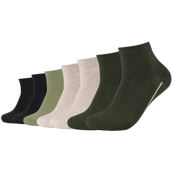 7er Pack camano Soft Bio-Baumwoll Quarter Socken 7900 -...