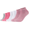 7er Pack camano Soft Bio-Baumwoll Quarter Socken 0013 - pink melange 39-42