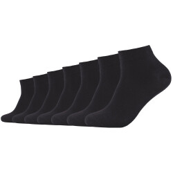 7er Pack camano Soft Bio-Baumwoll GOTS Quarter Socken...