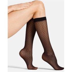 camano Women dots Kneehighs 30 DEN 1p 0005 - black S/M