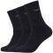 3er Pack camano Baumwoll Sportsocken mit Komfort-Bund 0005 - black 47-49