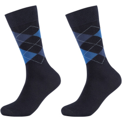 2er Pack camano Soft Classic Argyle Crew Socken Herren...