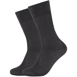 2er Pack camano Soft Mercerised Business Crew Socken...