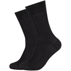 2er Pack camano Soft Mercerised Business Crew Socken...