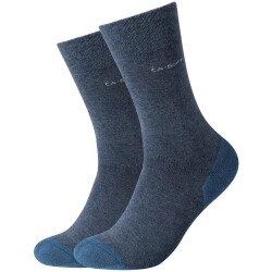 2er Pack camano ca-soft walk Socks 5700 - jeans melange...