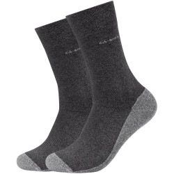 2er Pack camano ca-soft walk Socks 0008 - anthracite 35-38