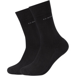 2er Pack camano ca-soft walk Socks 0005 - black 35-38