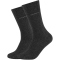 2er Pack camano Soft Crew Socken 0008 - anthracite 43-46