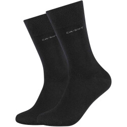 2er Pack camano Soft Crew Socken 0005 - black 35-38