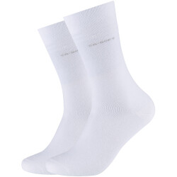 2er Pack camano Soft Crew Socken 0001 - white 35-38