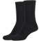 2er Pack camano Silky Feeling Crew Socken Damen 0005 - black 39-42