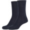2er Pack camano Silky Feeling Crew Socken Damen 0004 - navy 35-38