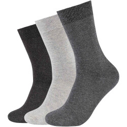 3er Pack camano Comfort Baumwoll Crew Socken 9703 - dark...