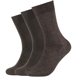 3er Pack camano Comfort Baumwoll Crew Socken 8999 - dark...