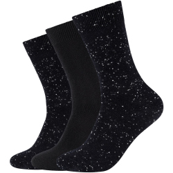 3er Pack camano Comfort Baumwoll Crew Socken 0100 - white...