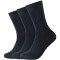 3er Pack camano Comfort Baumwoll Crew Socken 0004 - navy 35-38