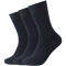 3er Pack camano Comfort Baumwoll Crew Socken 0004 - navy 43-46