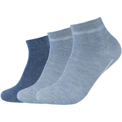 3er Pack camano ca-Soft Quarter Socken 5500 - denim...