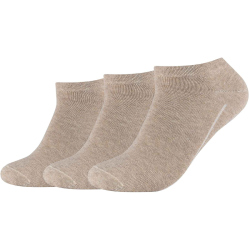 3er Pack camano Soft Sneakersocken 0018 - sand melange 35-38