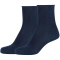 2er Pack camano Cotton Fine Rolled Cuff Socken Damen Damen 0030 - blue 35-38