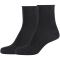 2er Pack camano Cotton Fine Rolled Cuff Socken Damen Damen 0005 - black 35-38