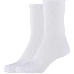 2er Pack camano Cotton Fine Rolled Cuff Socken Damen...