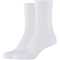 2er Pack camano Cotton Fine Rolled Cuff Socken Damen Damen 0001 - white 35-38