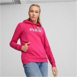 PUMA Ess+ Metallic Logo Hoodie Damen 96 - orchid shadow S