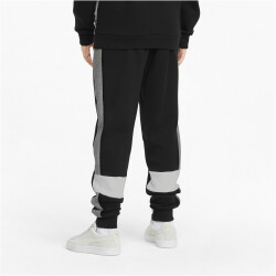PUMA Ess+ Metallic Colorblock Fleece-Jogginghose Jungen 01 - PUMA black 164