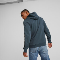 PUMA Ess+ Metallic Tape Hoodie Herren 16 - dark night M