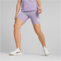 PUMA Ess Logo Shorts Leggings Damen 70 - vivid violet S