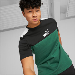 PUMA Ess+ Metallic Block T-Shirt Herren 37 - vine M