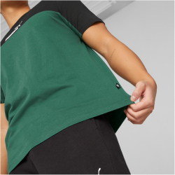 PUMA Ess+ Metallic Block T-Shirt Herren 37 - vine M