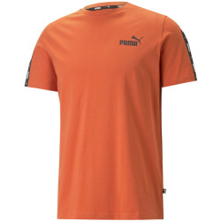 PUMA Ess+ Metallic Tape T-Shirt Herren 94 - chili powder M