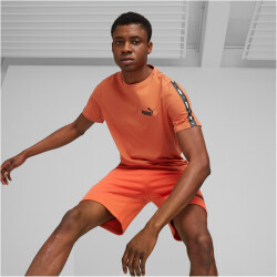 PUMA Ess+ Metallic Tape T-Shirt Herren 94 - chili powder M