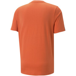 PUMA Ess+ Metallic Tape T-Shirt Herren 94 - chili powder M