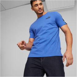 PUMA Ess+ Metallic Tape T-Shirt Herren 92 - royal sapphire M