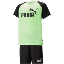 PUMA Sportshirt und Shorts Set Jungen 34 - fizzy lime 152