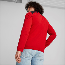 PUMA Ferrari Team 1/2-Zip Sweatshirt Herren 01 - rosso corsa L