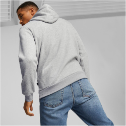 PUMA Essentials+ 2 Col Small Logo Fleece-Hoodie Herren 04 - light gray heather M
